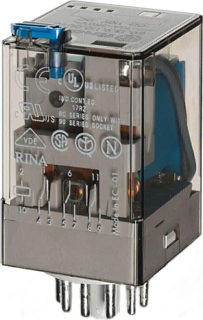 Relais embrochable Finder compatible série 3Wf.Fas pour armoire TGDT