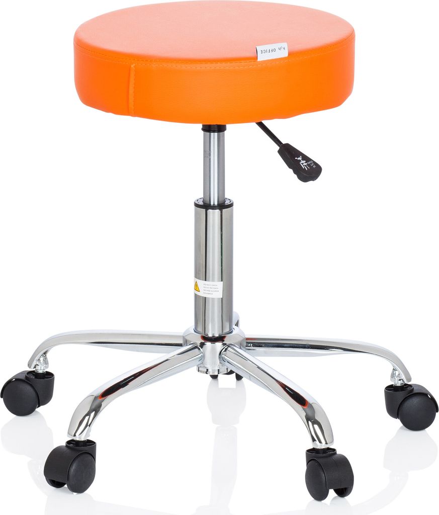 hjh OFFICE Drehhocker OPERATOR II Rollhocker Arbeitshocker, Produktbild 4