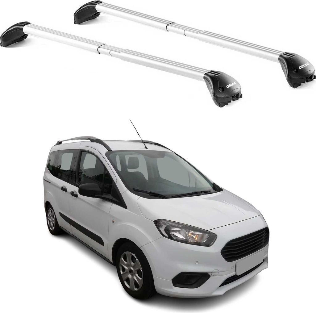 Dachträger für Ford Courier Tourneo 2013-2025 3-5 tür 100kg Alu Silber 2x ABE