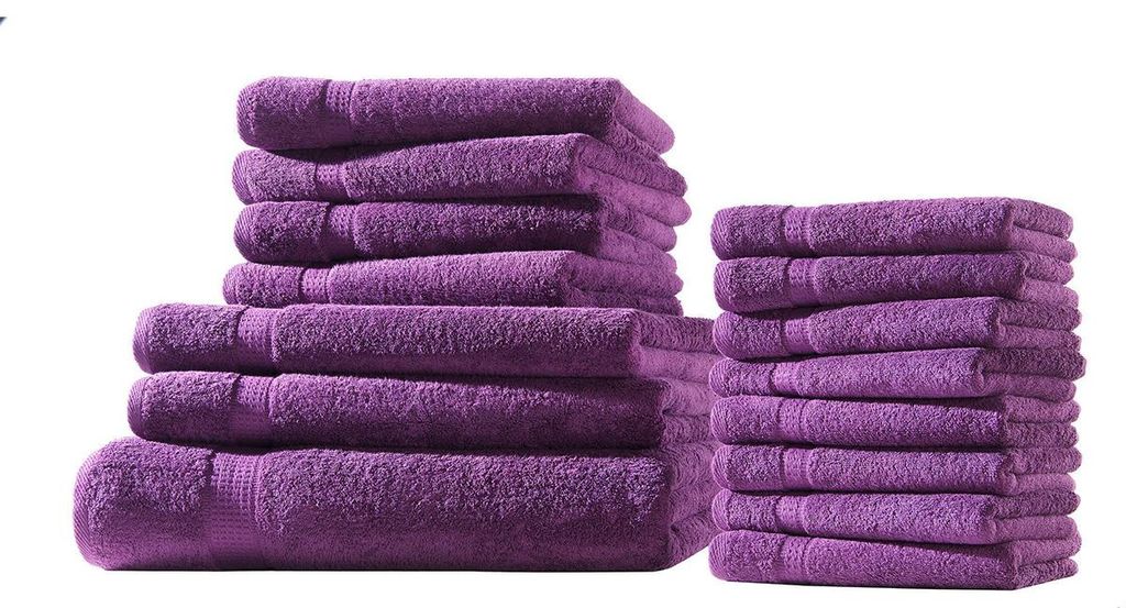 XXL-Set 15tlg Frotteetücher Elegance 100% Baumwolle 500 gsm Produktbild 
