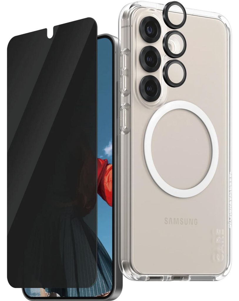 CARE Flagship 3-in-1 Privacy Bundle Samsung Galaxy S25 Produktbild 