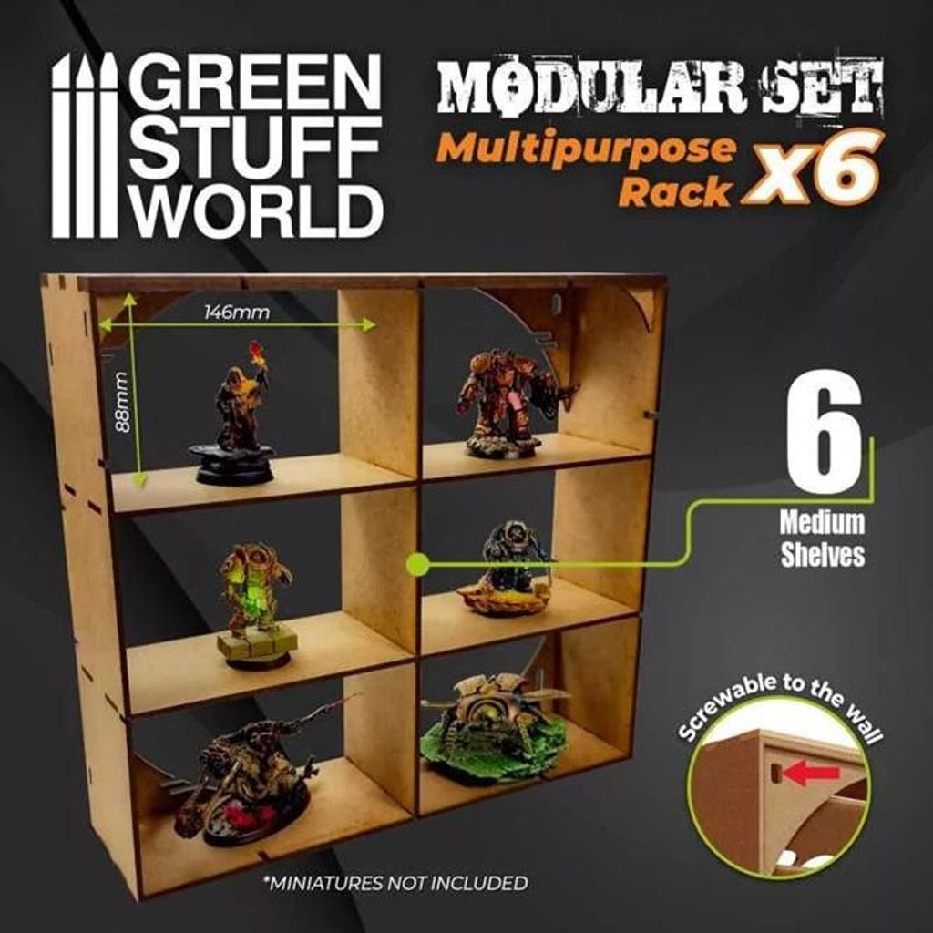 Green Stuff World GSW11409 - Multipurpose Mdf (Rack X6) - Neu