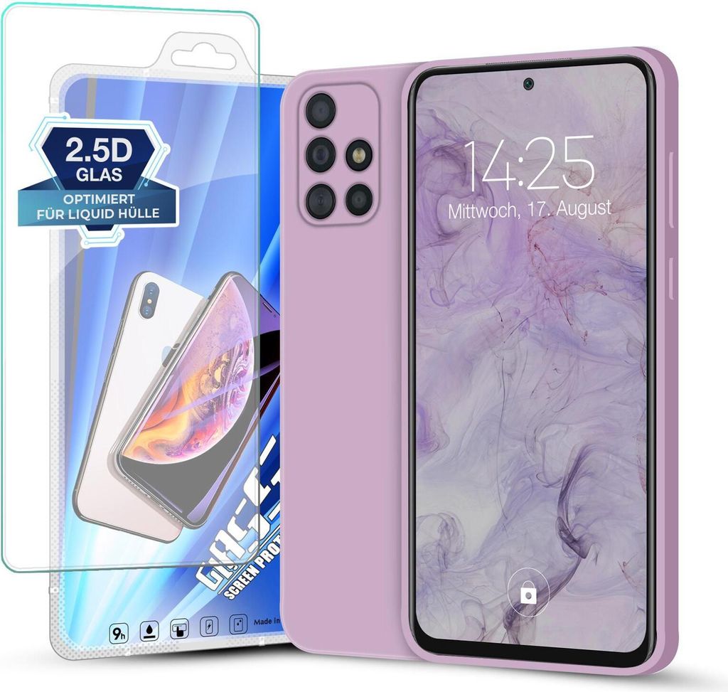 Hülle für Samsung Galaxy A51 mit 9H Displayglas Produktbild 