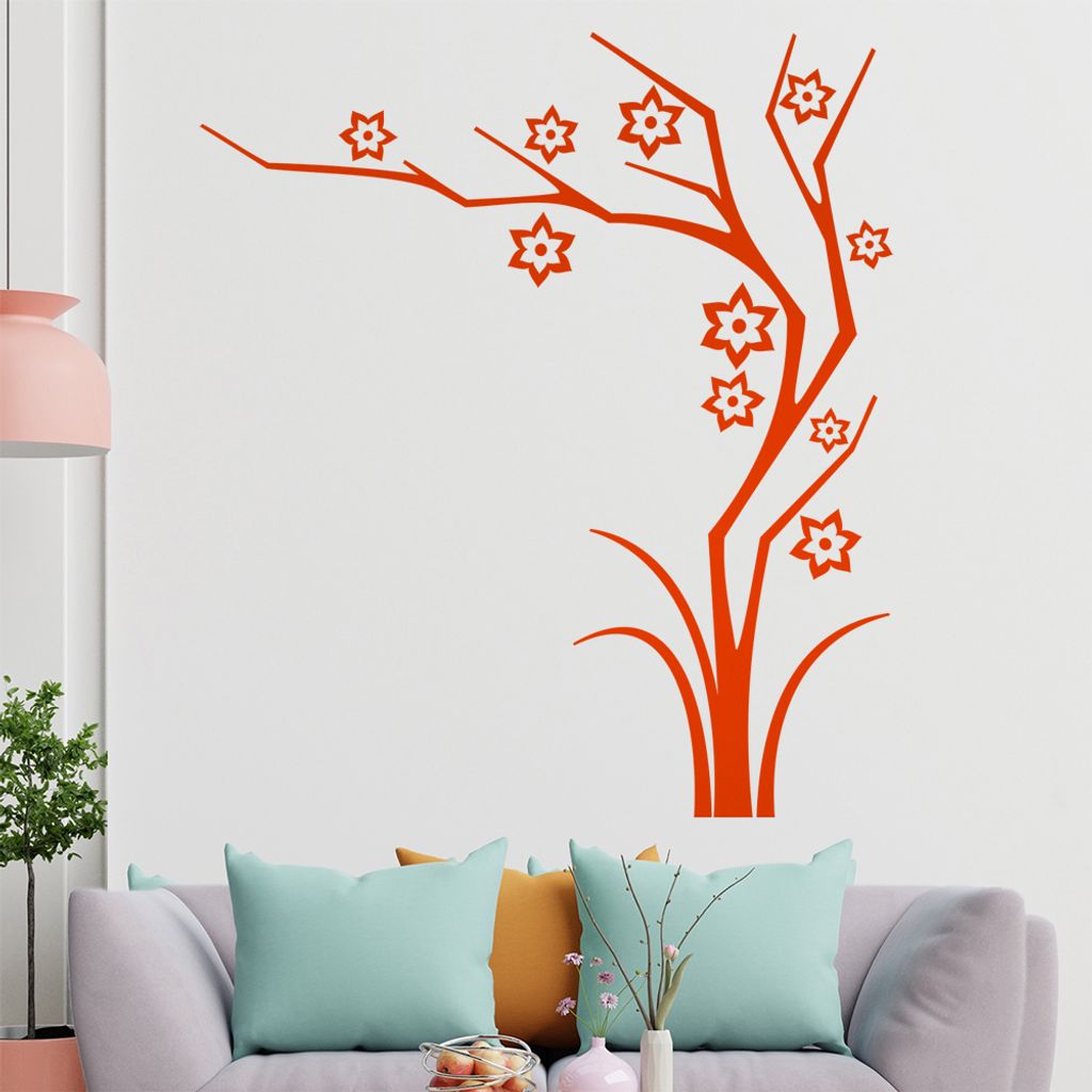 Sterne - Baum - Geäst Wandtattoo in 6 Größen - Wandaufkleber Wall Sticker - Dekoration, Küche, Wohnzimmer, Schlafzimmer, Badezimmer