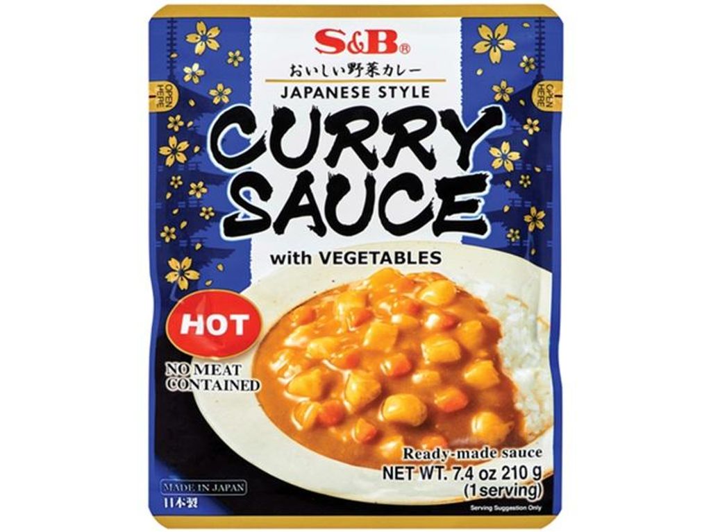 S&B Japanisches Curry Sauce mit Gemüse 210g SCHARF | Japanese Style Curry Sauce HOT