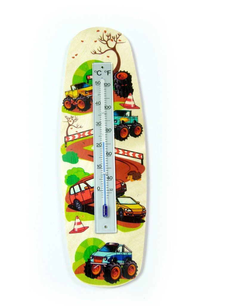 Holzdekoration Thermometer Monstertruck BxLxH 80x15x255mm NEU