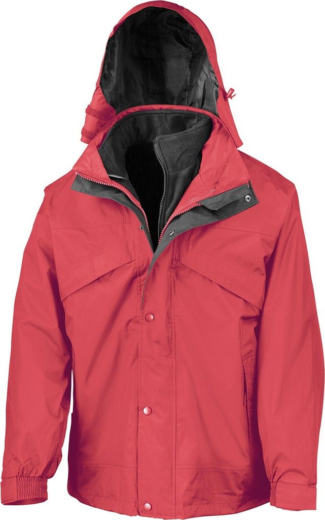 Result - Jacke, wasserfest 3 in 1 für Herren PC6791 (XS) (Rot/Schwarz)
