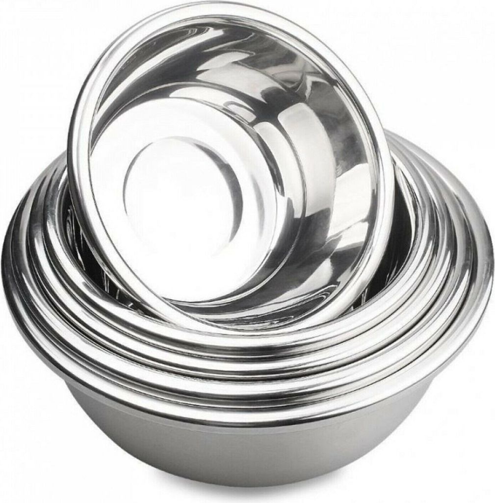 3x Edelstahlschüssel Rührschüssel 29cm Küchenschüssel Produktbild 