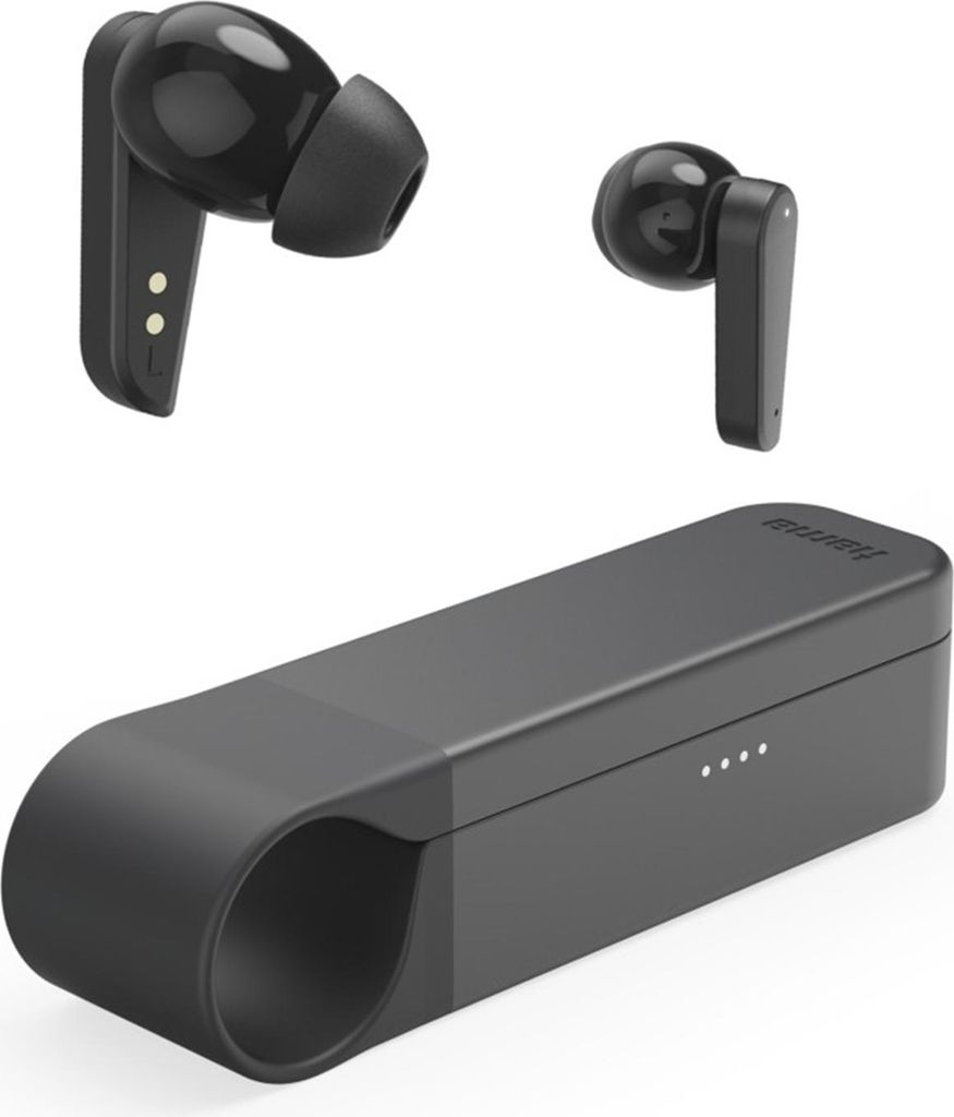 Hama Bluetooth -Kopfhörer Spirit Pocket II, TWS In-Ear, Schwarz