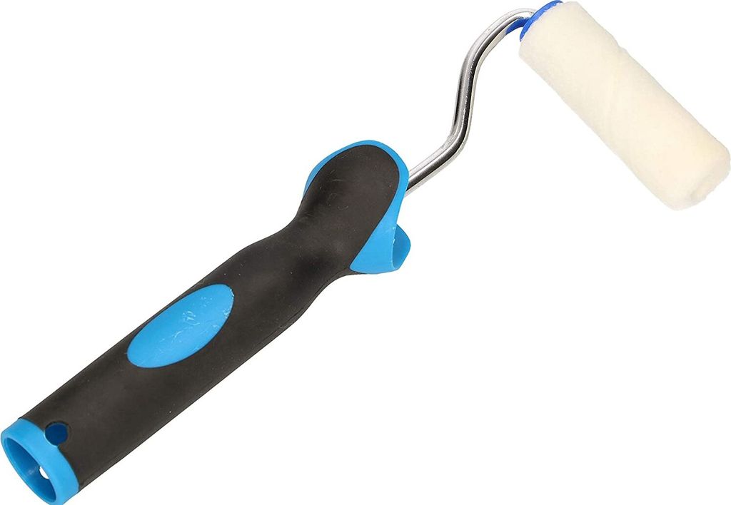 KOTARBAU Velours-Farbroller 70 mm mit Gummigriff Farbwalze Pinsel Walzenbürste Rollerwalze Rollerpinsel für Anstricharbeiten und Renovierung