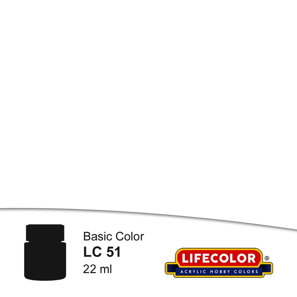 LIFECOLOR LC-51 LC51 Weiss - White glänzend