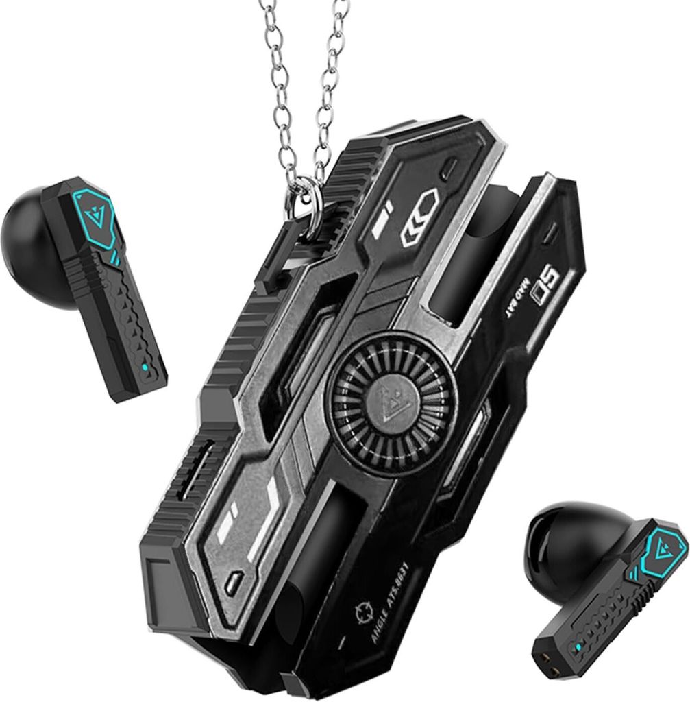 In-Ear Gaming Kopfhörer kabellos, Bluetooth Wireless Earbuds mit Mikrofon, extrem niedrige Latenz, Dual-Modus,LED-Anzeige,Ladecase, für Musik & G...