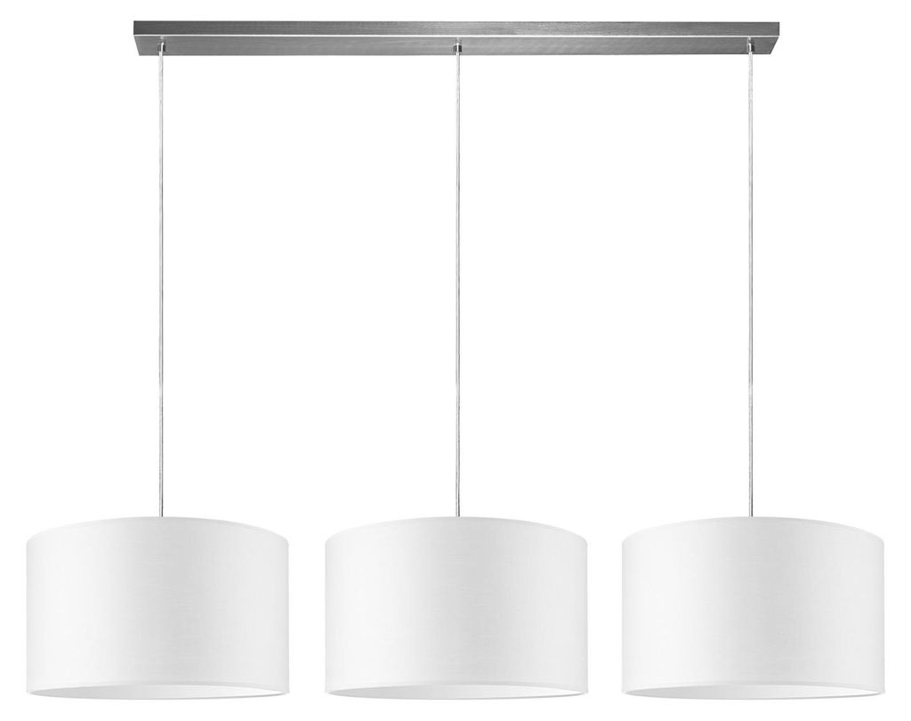Home Sweet Home Hängeleuchte Beam 3L, E27, weißer Lampenschirm, 40cm