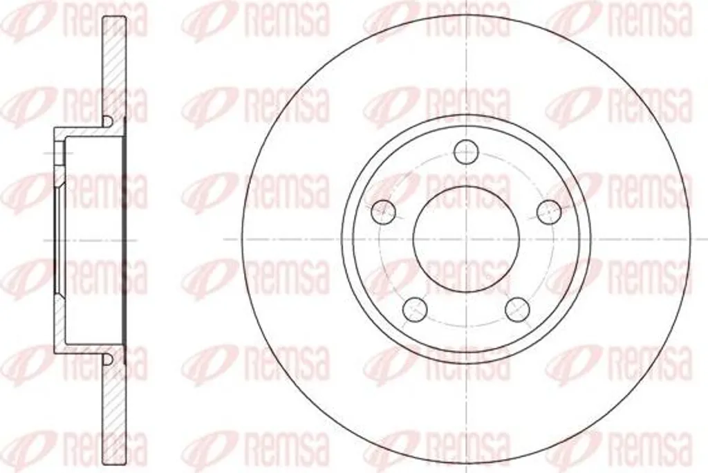 Disque de frein haute performance REMSA 6327.00 pour freinage Audi sûr