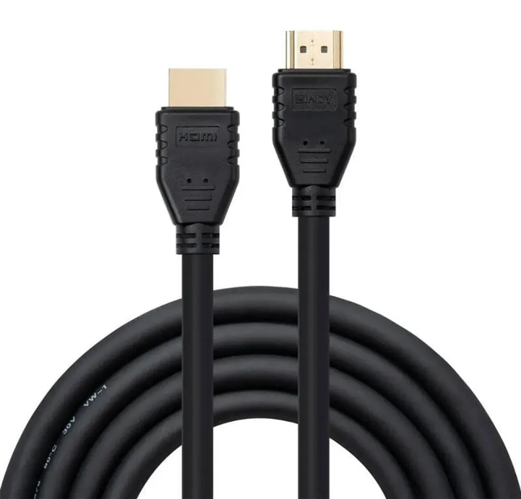 Câble HDMI Lindy 0.5m 4K60Hz Noir - Cordon Haute Vitesse 18 Gbit/s