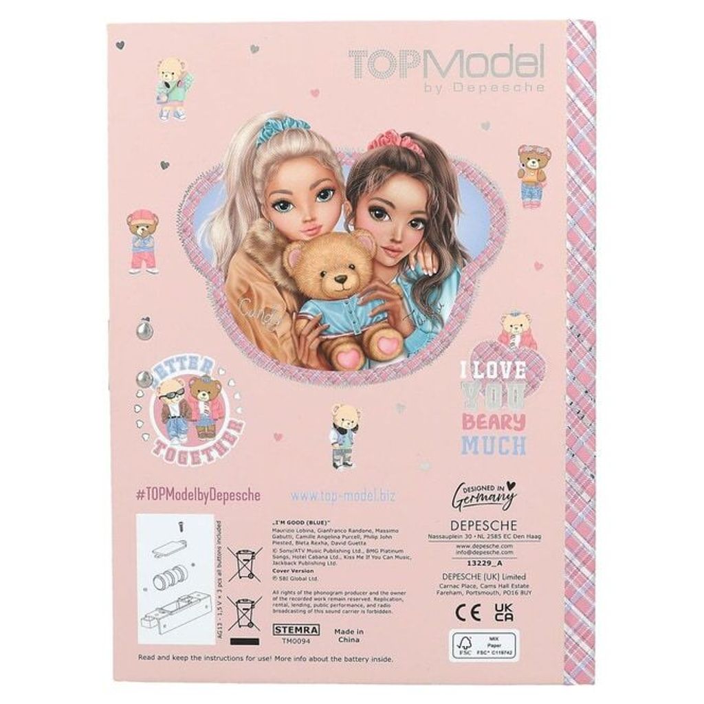 TOPModel Geheimcode Tagebuch mit Sound TEAM TEDDY Produktbild 6