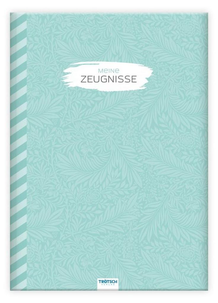 Zeugnismappe A4 Floral wattiert TRÖTSCH Einschulung Produktbild 