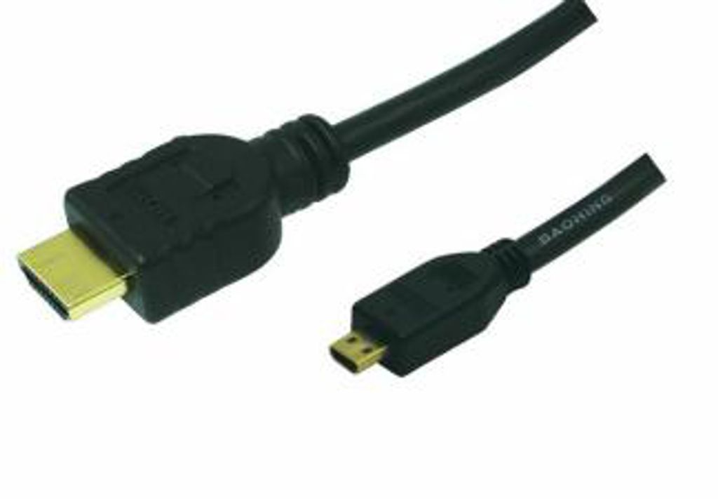 LogiLink HDMI Kabel A-Stecker - D-Stecker Micro 1,5 m schwarz