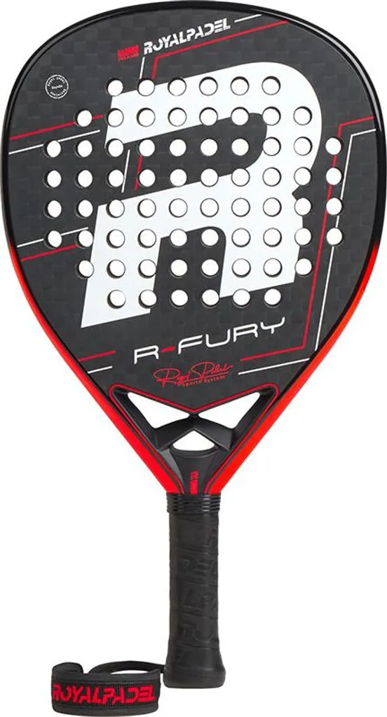 Raquette de Padel Royal Padel R-line Fury 2025 pour Jeu Agressif Noir