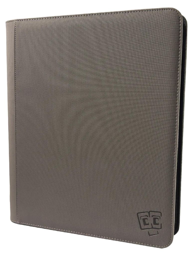 TCG Guru - 9-Pocket Toploader Xenon Binder Grey