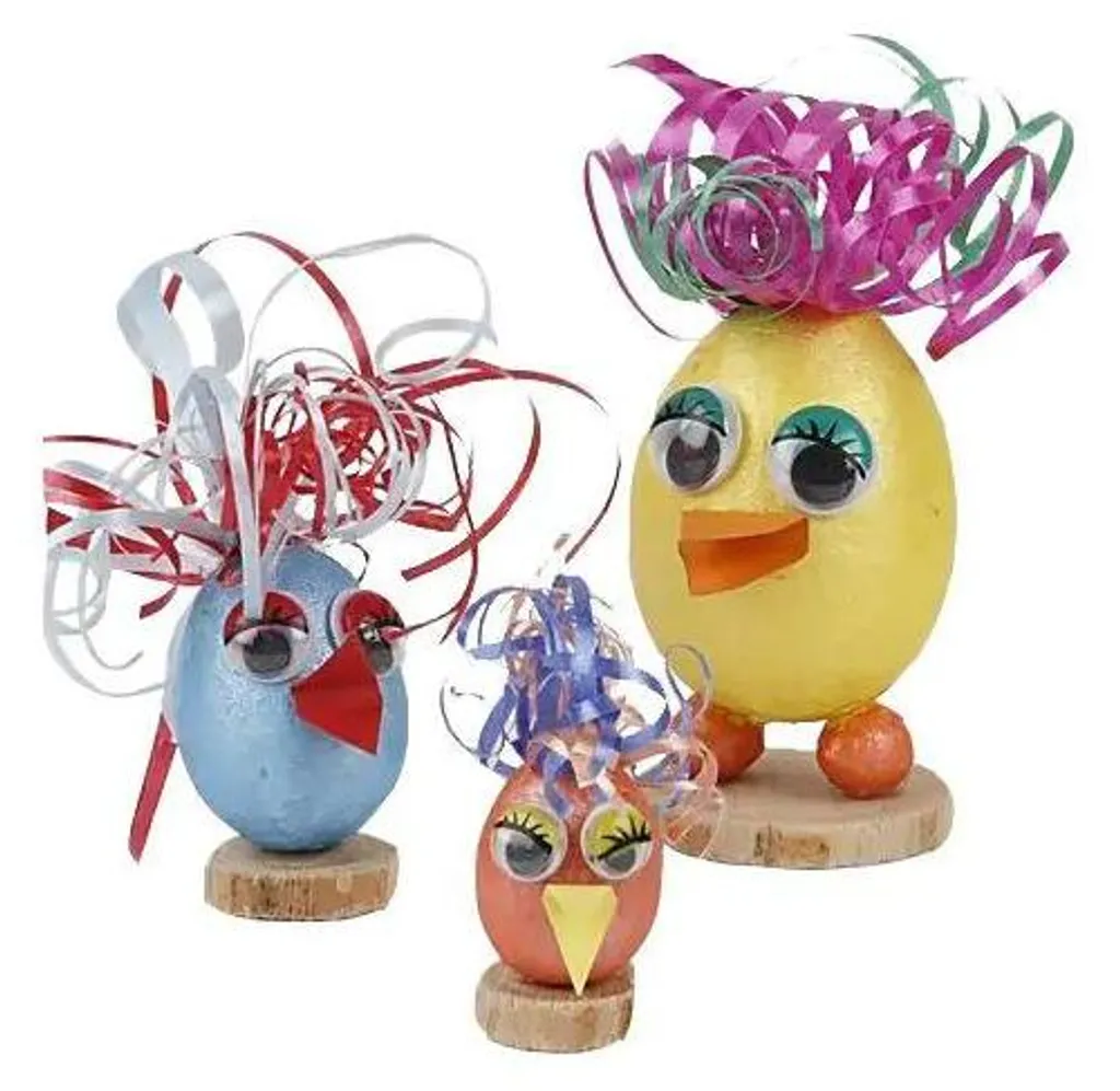 Œufs de Pâques en Ouate à Peindre et Décorer - Kit 200 Pièces Blanc