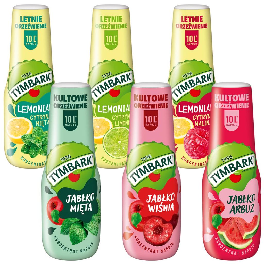 TYMBARK Siropenconcentraat, 6 flessen van 500 ml, mixset Productafbeelding 