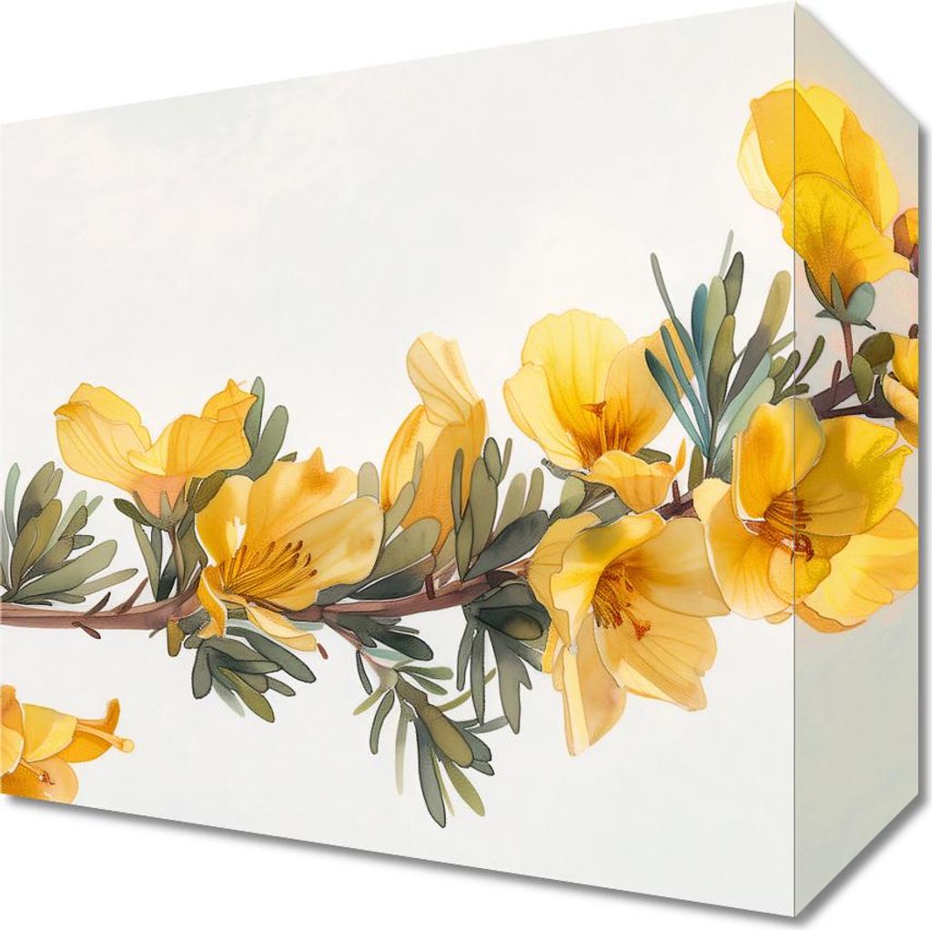 Bild 20x20cm Gelbe Blumen