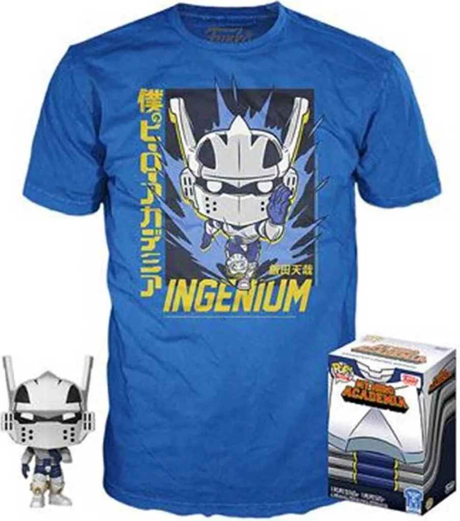 Figurine Pop My Hero Academia Tenya Iida et T-Shirt M pour Cadeau