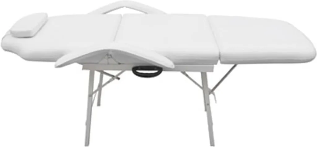 Fauteuil esthétique pour soins à domicile portable et pliable blanc