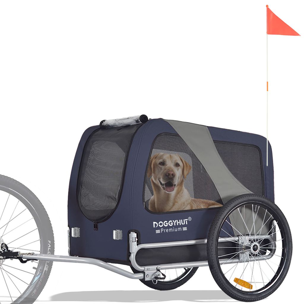 DOGGYHUT® Premium LARGE Hundefahrradanhänger  15 - 30kg Produktbild 