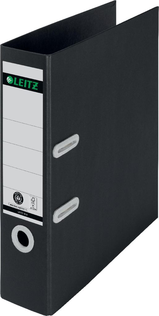 Leitz Ordner Recycle 10180095 A4 80mm schwarz Produktbild 