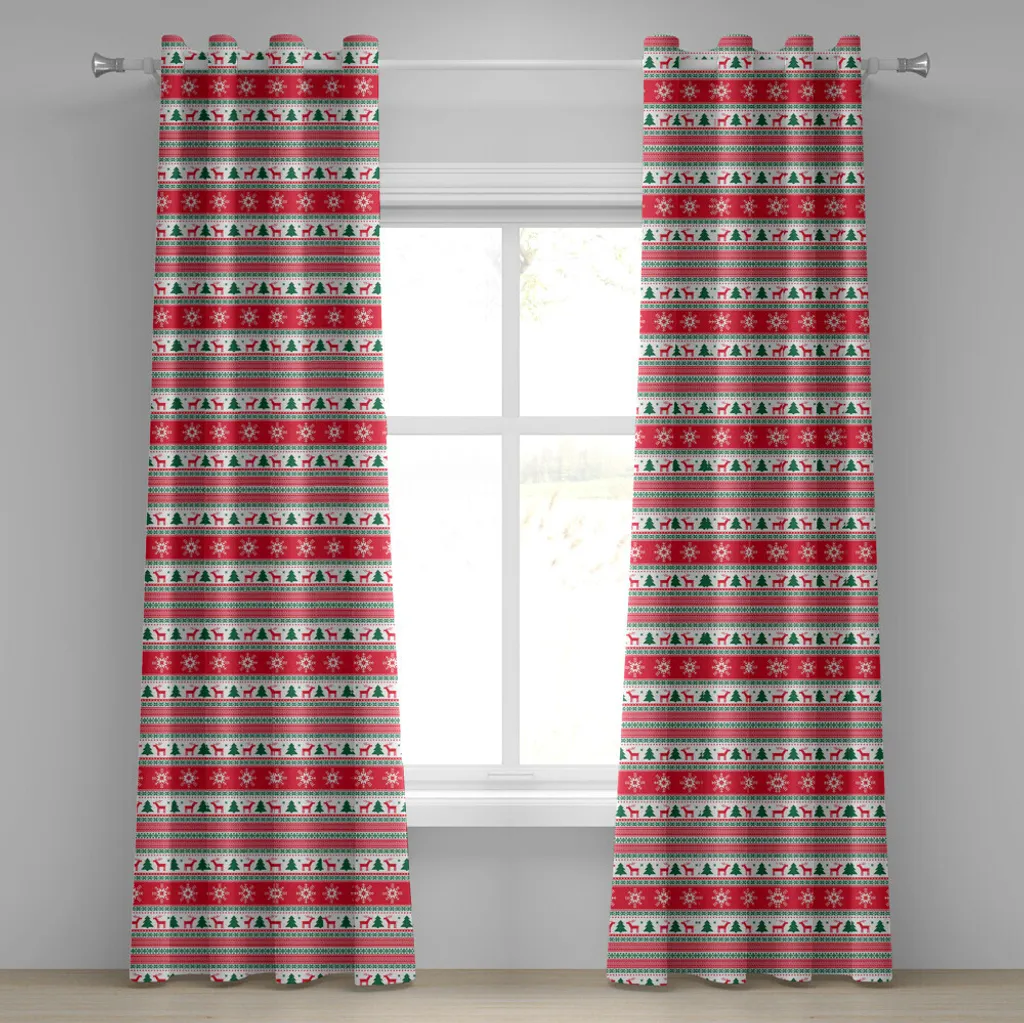 Tenda ABAKUHAUS Natale in Poliestere Satinato 280x175 cm