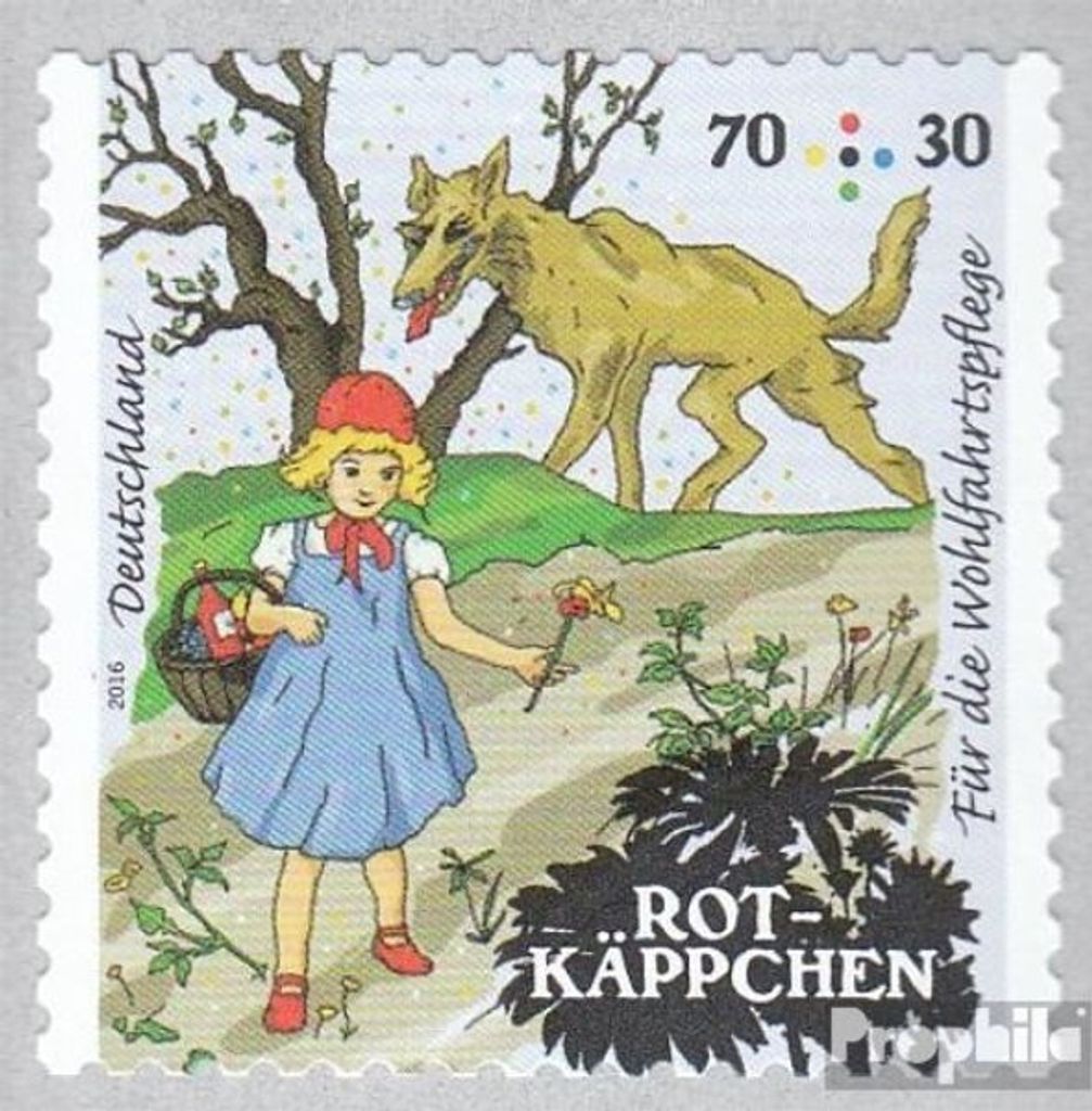 Briefmarken BRD (BR.Deutschland) 2016 Mi 3215 (kompl.Ausg.) selbstklebende Ausgabe postfrisch Grimms Märchen
