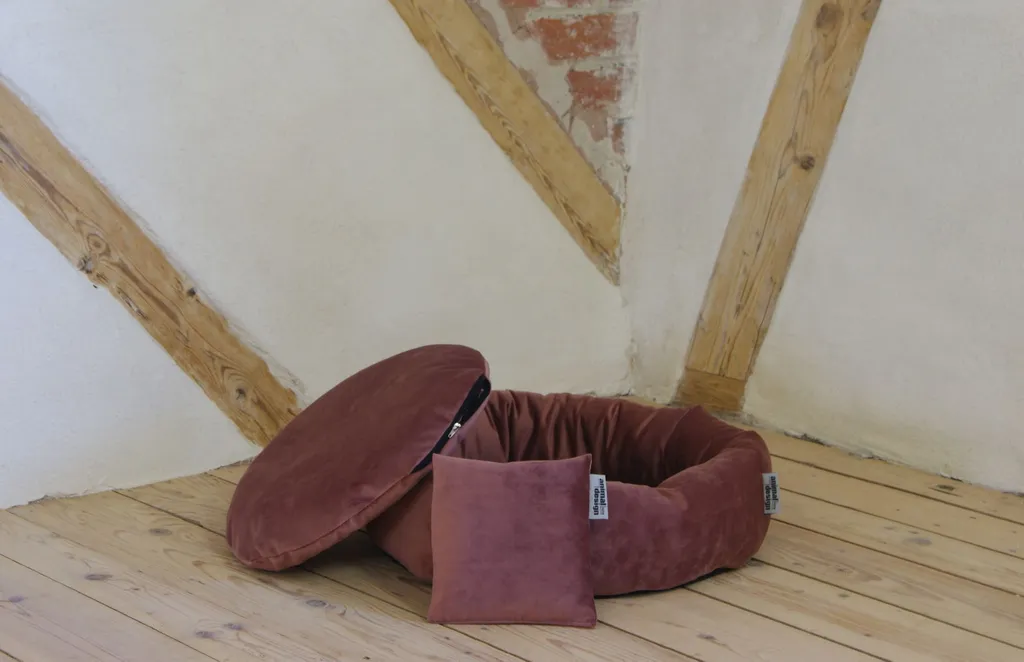 animal-design Isola coccolosa "morbida come il velluto" morbida e soffice diverse misure e colori - lettino per animali domestici, colore: rosa, misura: misura 1