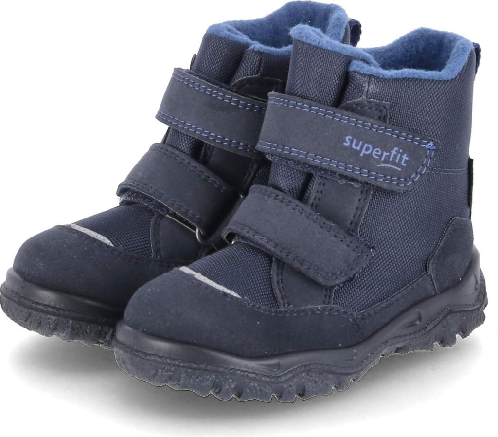 Superfit Jungen Winterstiefeletten HUSKY1 Dunkelblau Textil