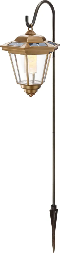Éclairage solaire pour pergola et terrasse Tivoli lanterne cuivre 69cm