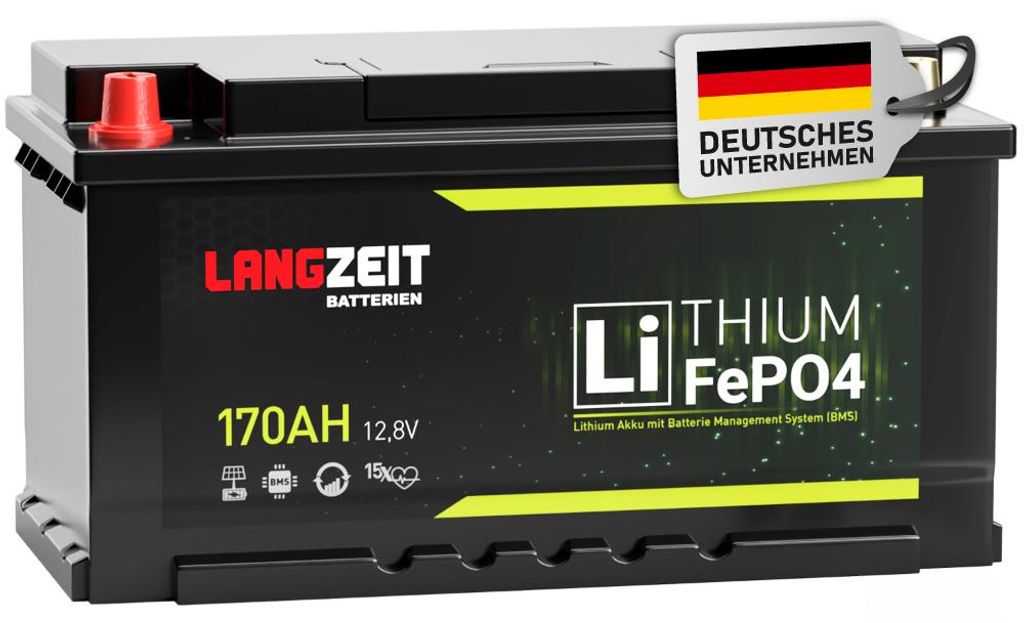Langzeit Lithium Batterie 170Ah 12V Produktbild 