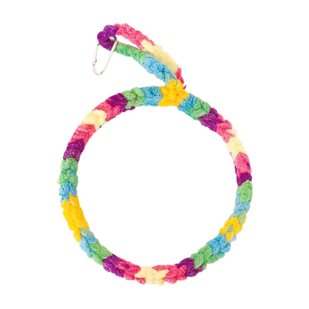 Papagei Ring Handgewebte Haken Design Lindern Langeweile Plüsch Vogel Papagei Käfig Schaukel Spielzeug Heimtierbedarf