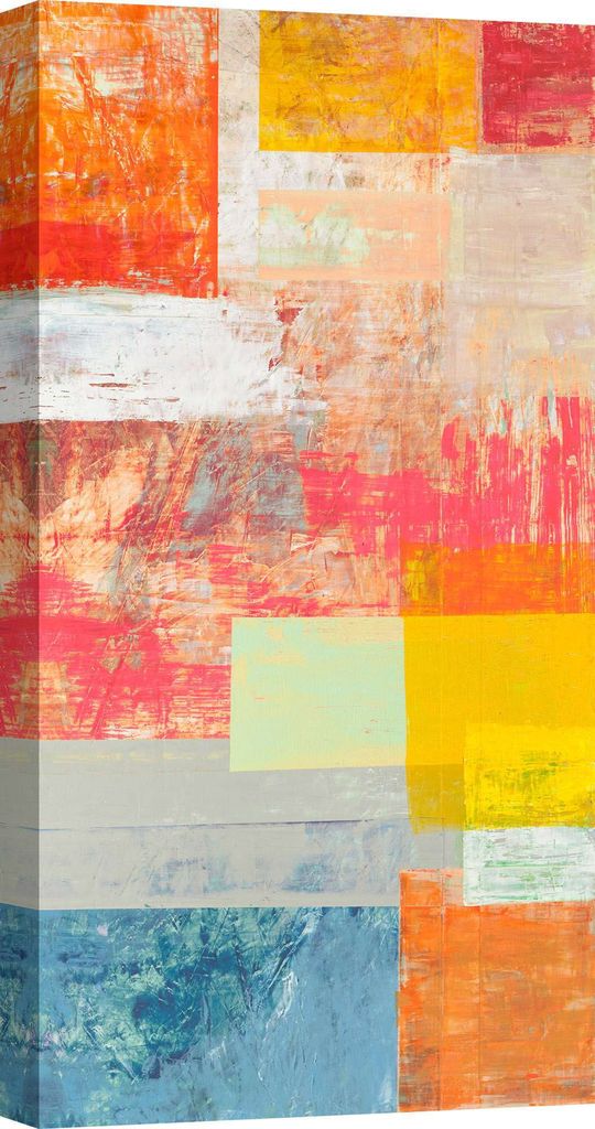 Abstrakter Leinwandbilder - Italo Corrado – Sommerfest I – 60x120 cm