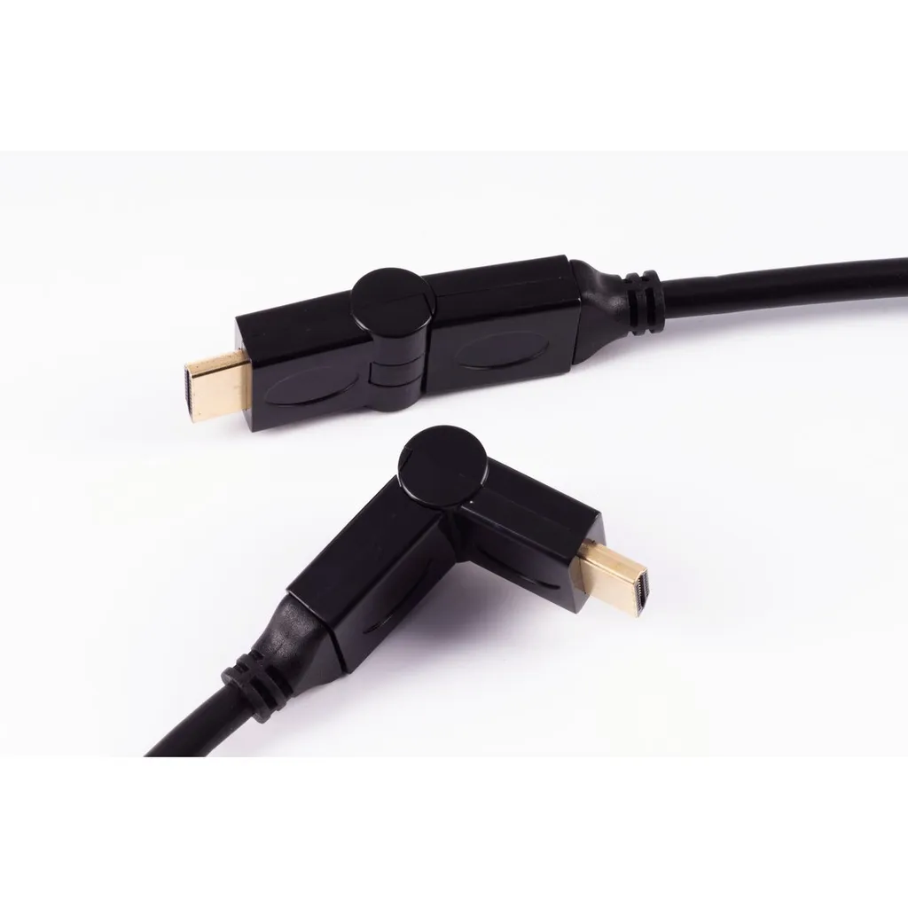 Câble HDMI A mâle coudé shiverpeaks BASIC-S de 2m pour espaces réduits - 5