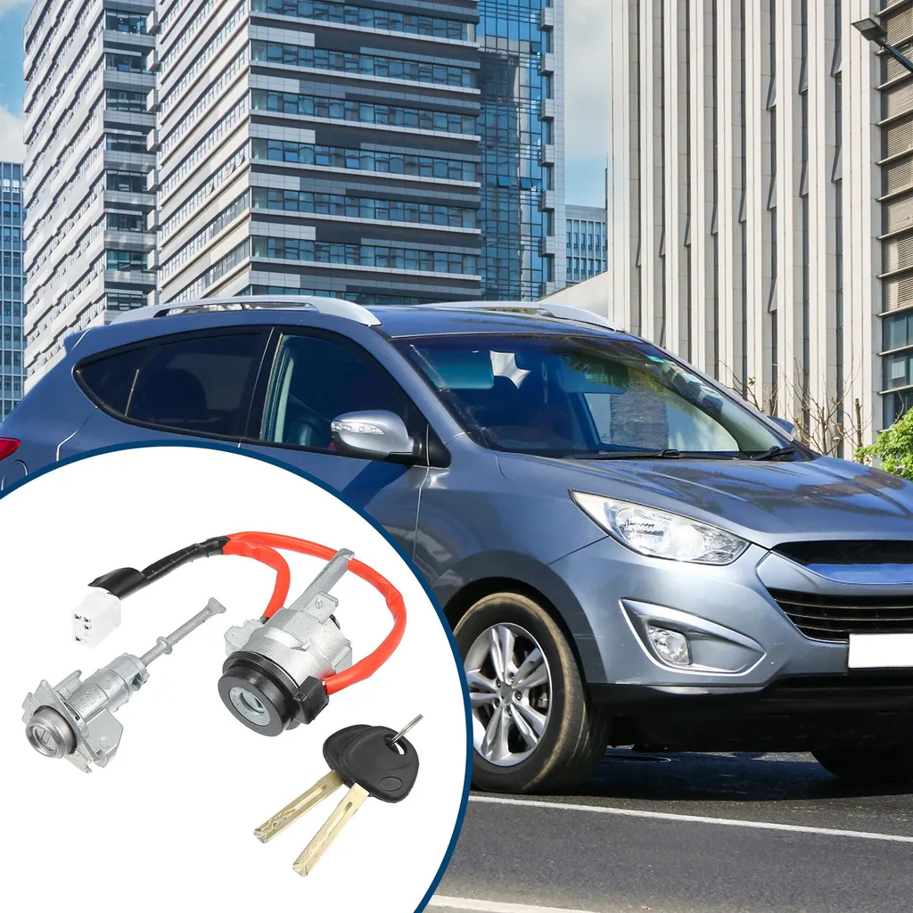 Kit Serrure Allumage Métal pour Hyundai IX35 - Finition Noir Anti-Usure