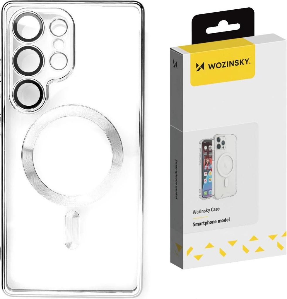 Wozinsky Electroplated Magsafe Case Für Samsung Galaxy S24 Fe - Silber