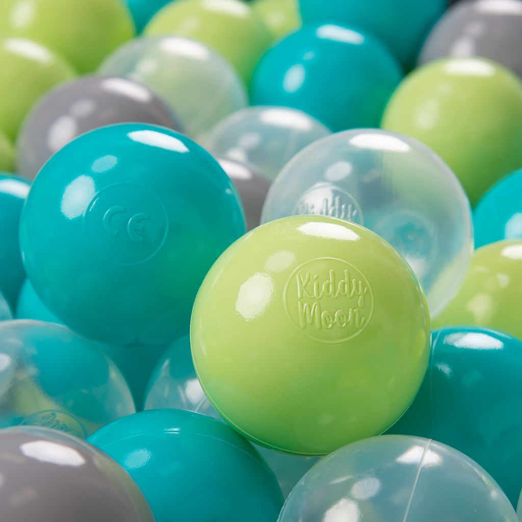 KiddyMoon Mehrfarbige Plastikbälle 50 ∅7cm Bälle Und Spielbälle Für Bällebad Für Babys Und Kinder
