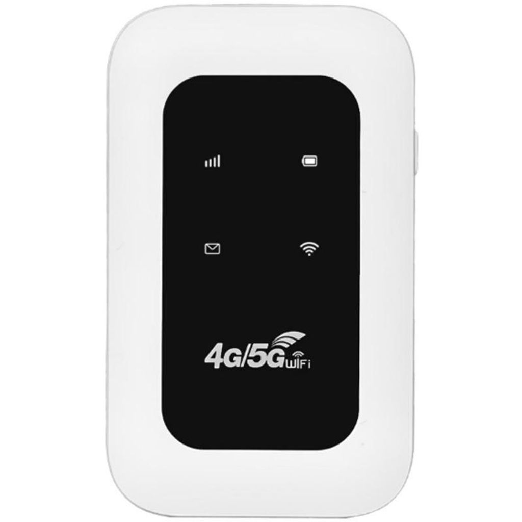 ZELURXX Mobiler WLAN Router, 4G, 150 Mbps, Tragbar mit Akku, weiß