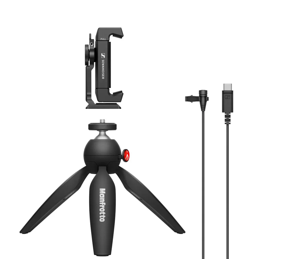 Microphone cravate USB-C Sennheiser XS Lav Kit Mobile pour vidéo