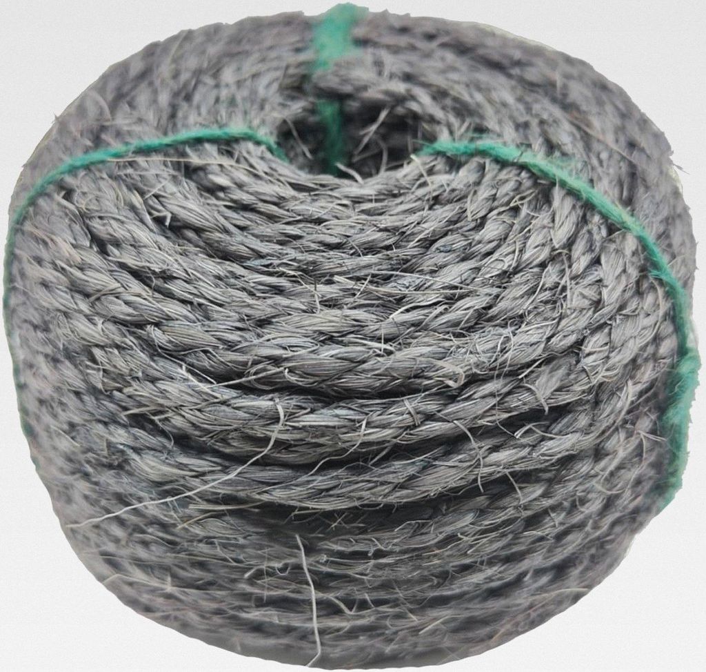 Sisalseil für Katzenkaktus Kratzbaum 6 mm * 10 m, Katzenseil für DIY Kaktus Kratzbaum & Reparieren Sie Katzenkratzer, Grau