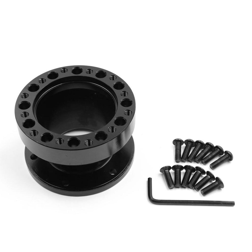 Lenkradnabenadapter Abstandshalter Aluminiumlegierung für Auto 51mm Schwarz de