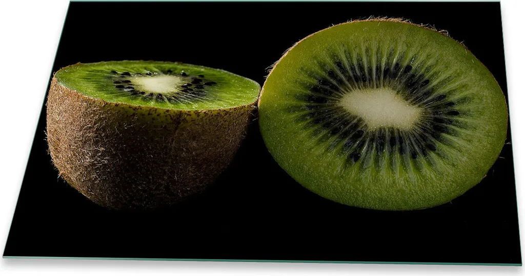 Tagliere Gigante e Coprifornelli Vetro 80x52 cm - Frutta Verde Vivida