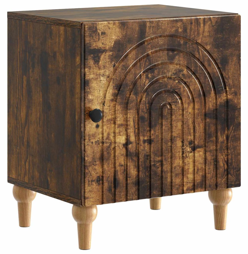 vidaXL Nachttisch Geräucherte Eiche 43 x 34,5 x 50 cm Holzwerkstoff