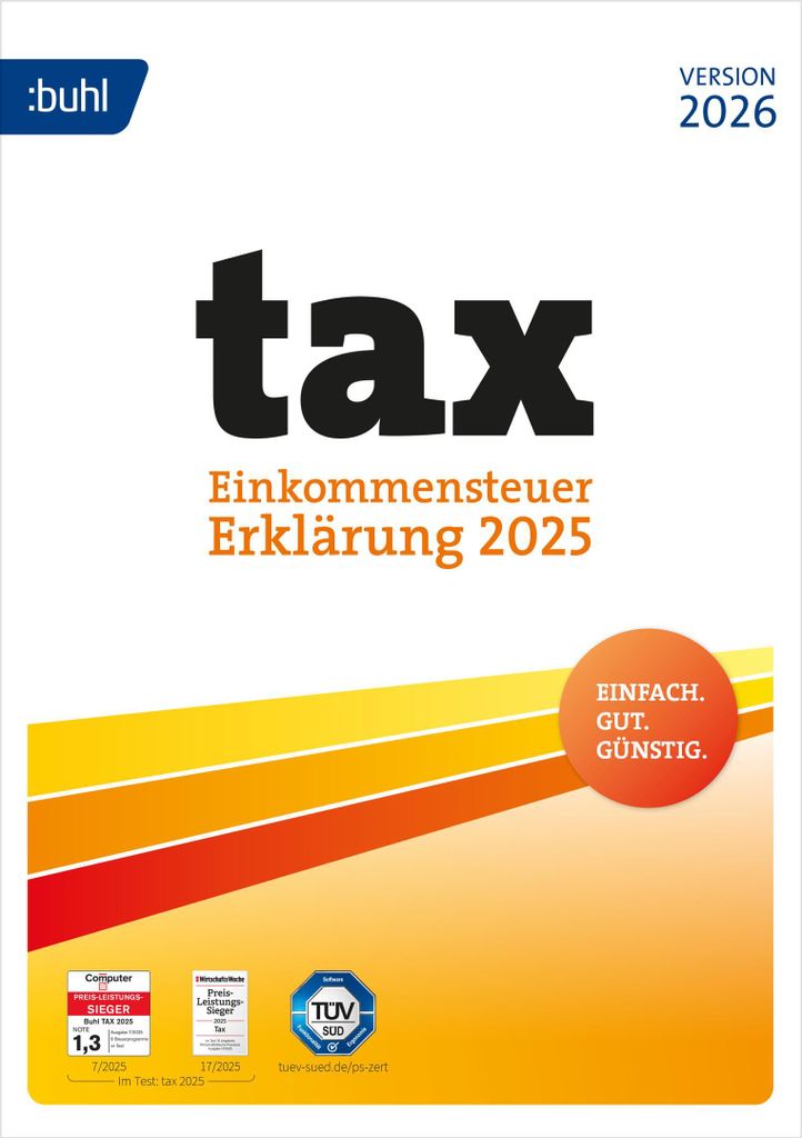 BUHL tax 2026 (für das Steuerjahr 2025) | PC | Produktbild 